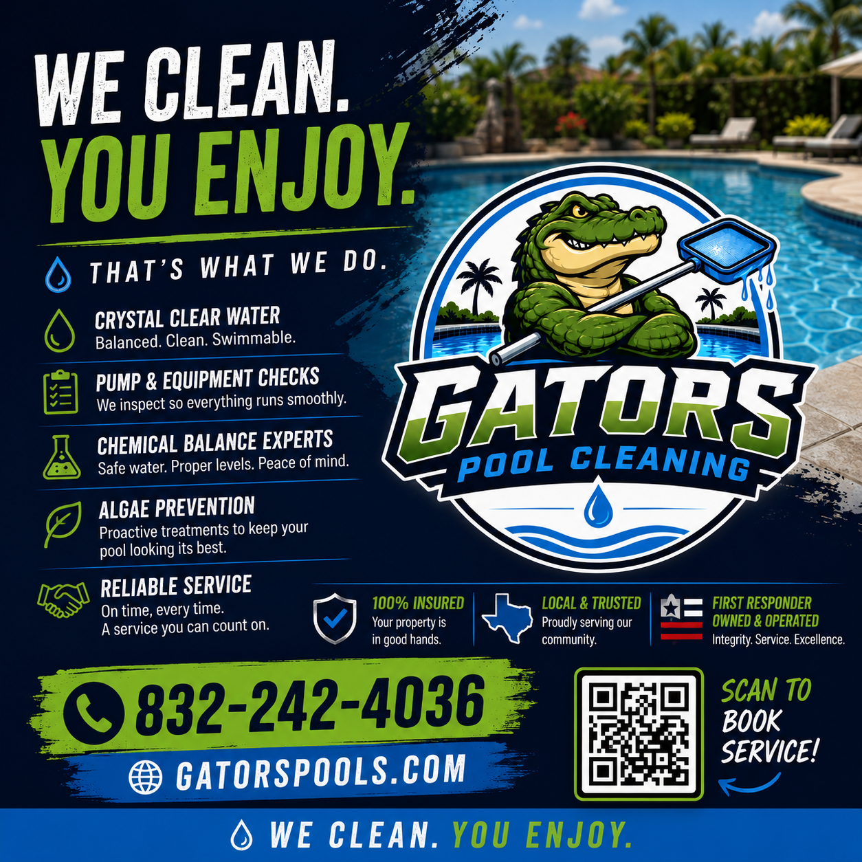 Gators pool cleaning service