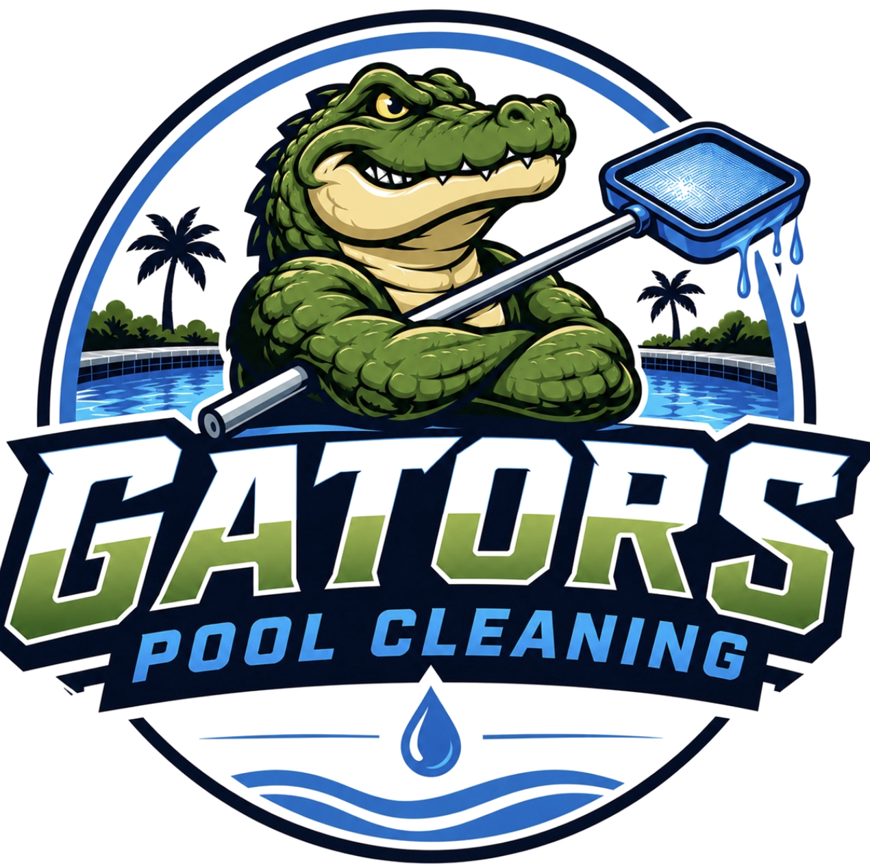 Gators Pool Cleaning gator logo